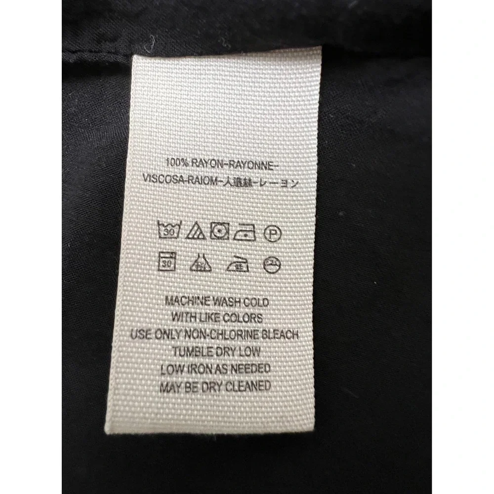 Free People Black Geometric‎ Boho Skater Dress – Size Small – 100% Rayon - Picture 8 of 9
